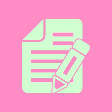 belge simgesi. vektör illüstrasyonu