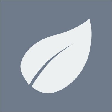 Yaprak simgesi. Taze doğal ürün. Organik ürün erkek. Düz tasarım stili.