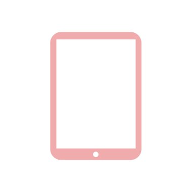 Modern dijital tablet Pc simgesi. Düz tasarım simgesi. EPS 10 vektör.