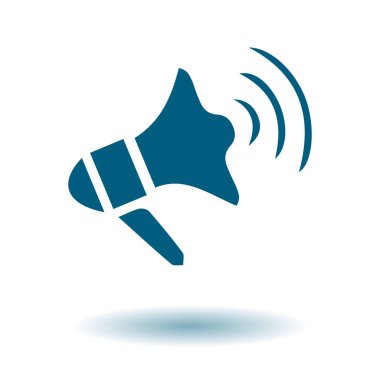 Yakında simge megafon. hoparlör simgesi.