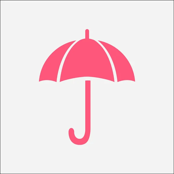 Знак Зонтика Символ Защиты Дождя Плоский Дизайн — стоковый вектор