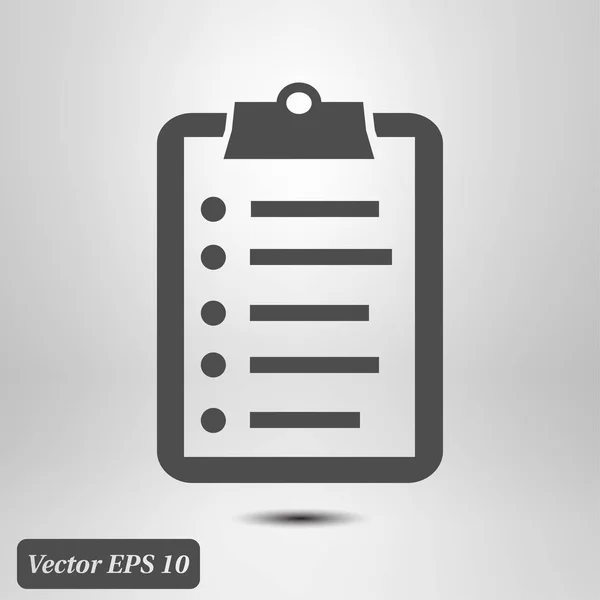 Periksa Daftar Ikon Vektor Rancangan Datar - Stok Vektor