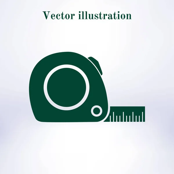 Ícone Fita Métrica Símbolo Construção Roleta — Vetor de Stock