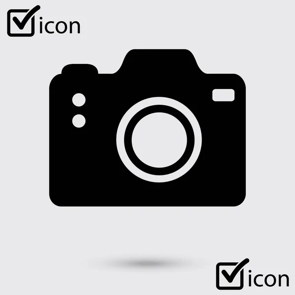 Symbol Aparatu Fotograficznego Ikona Znak Aparatu Dslr Cyfrowy Aparat Fotograficzny — Wektor stockowy