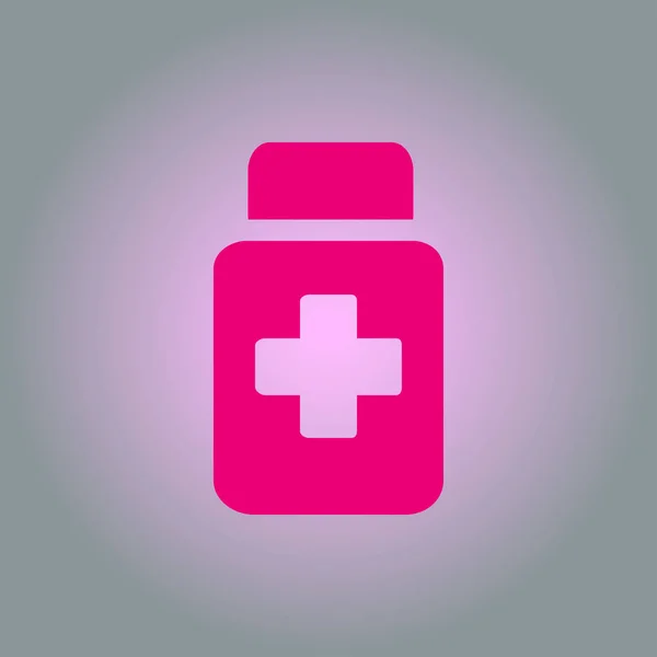 Drugs Sign Icon Pack Pills Flat Design Style Vector Eps — Stock Vector