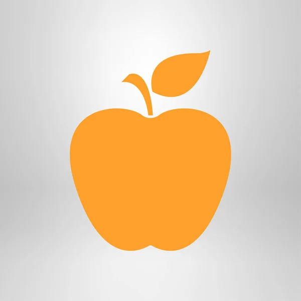 Apple Icon Simple Vector Illustration — Stock Vector