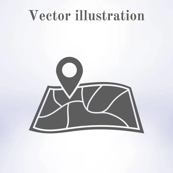 Map Pin Icon Map Navigation Simbol — Stock Vector