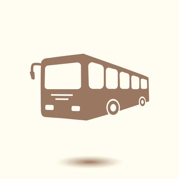 Icône Signe Bus Symbole Des Transports Publics — Image vectorielle