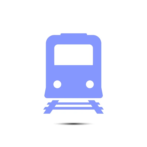 Icona Del Treno Simbolo Della Metropolitana Segnale Stazione Ferroviaria — Vettoriale Stock