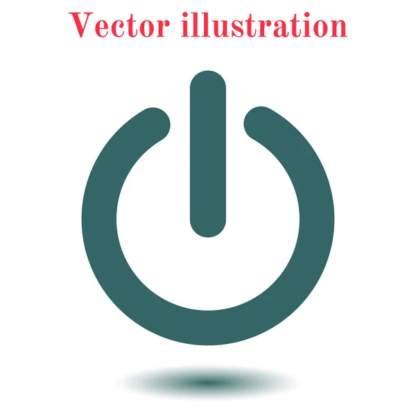 Icono Señal Poder Estilo Diseño Plano — Vector de stock