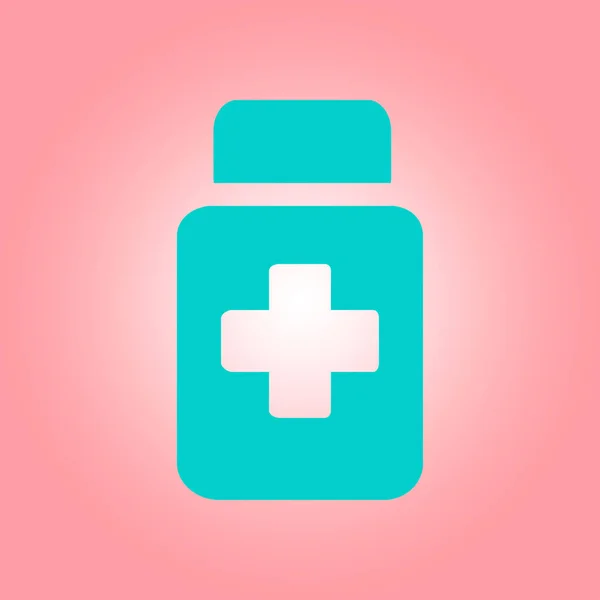 Gyógyszerek Jel Ikonra Szervizcsomag Tabletták Lapos Kivitel Stílus Vektor Eps — Stock Vector