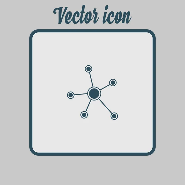 Social Network Single Icon Global Technology Social Network — Stock Vector