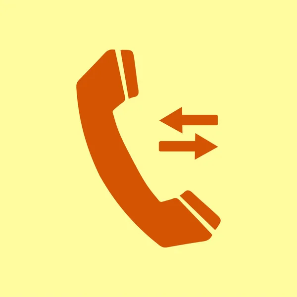 Значок Телефона Плоский Стиль Дизайна Векторная Eps — стоковый вектор
