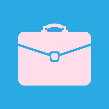 Evrak çantası ikonu, vektör illüstrasyonu. düz tasarım biçimi 