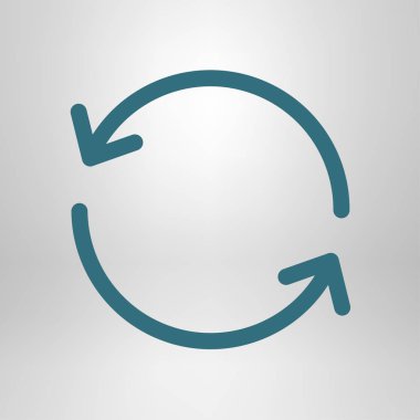 Ciircular ok işareti simge vektör.