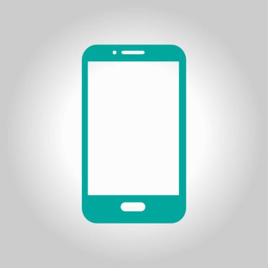 Akıllı telefon simgesinin vektör illüstrasyonu 