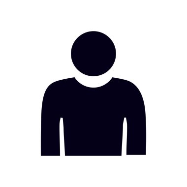 Kullanıcı simgesi simgesi. Kişi sembolü. İnsan avatarı. Düz stil. EPS 10.