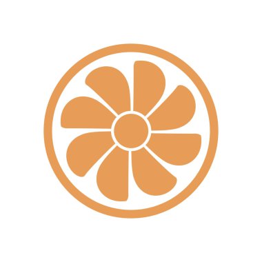 Egzoz vantilatörü simgesi. Havalandırma sembolü.