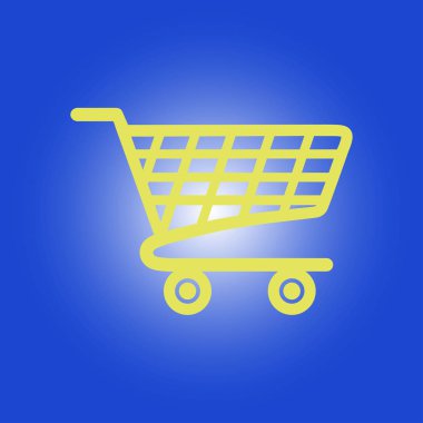 grafik alışveriş düz simgesi