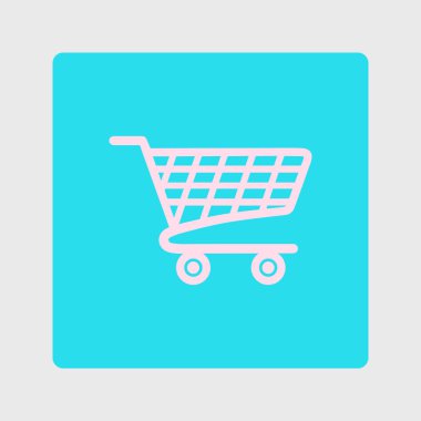 grafik alışveriş düz simgesi