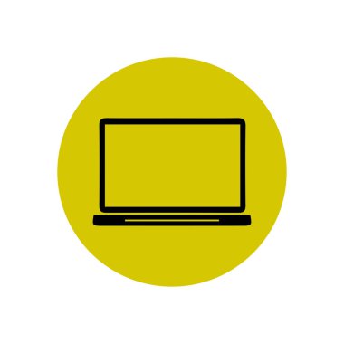 dizüstü bilgisayar kutsal kişilerin resmi, düz tasarım stili, vektör Eps 10, vektör çizim 