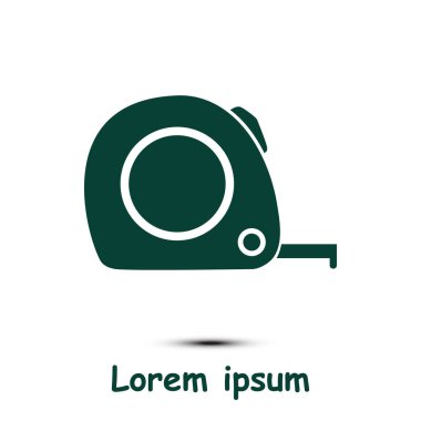  Mezura simgesi. Rulet inşaat erkek.