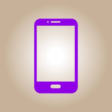 Akıllı telefon simgesinin vektör illüstrasyonu 