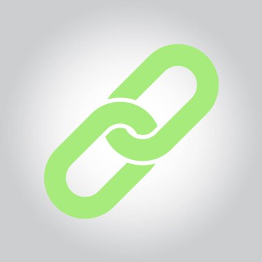 Bağlantı tek simge. Zincir bağlantı erkek.