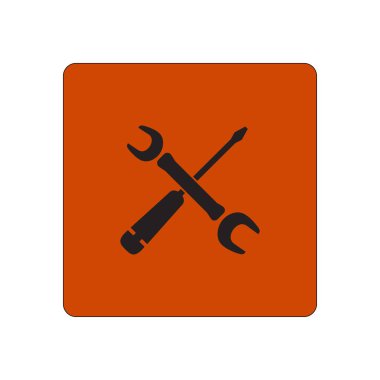 Onarım simgesi. Hizmet erkek. Araçlar singn. Düz tasarım stili.