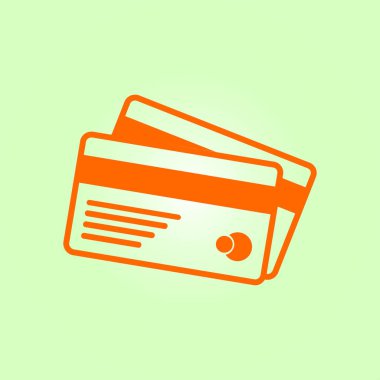 Vektör kredi kartları simgesi. Düz tasarım stili. EPS 10.