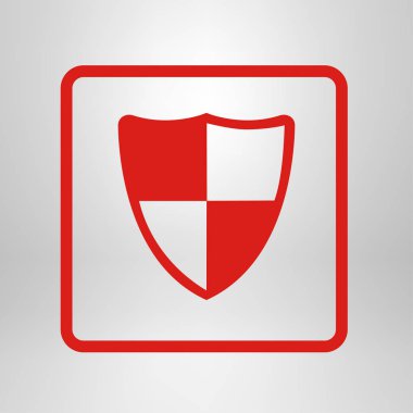 Kalkan kutsal kişilerin resmi. Koruma kavramı. 