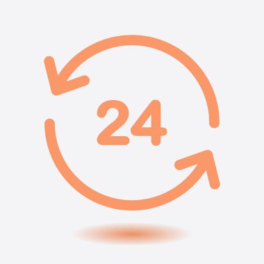 Saat saat etrafında bir gün simgesini açın..