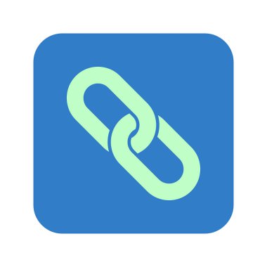 Bağlantı tek simge. Zincir bağlantı erkek.