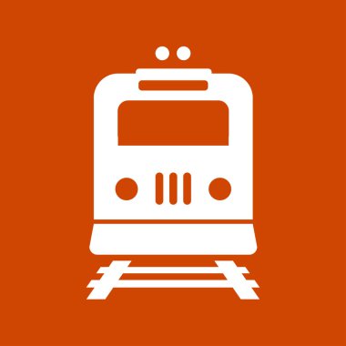 Tren simgesi. Metro erkek. Tren istasyonu işareti.