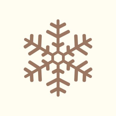 Kar tanesi simgesi. Yılbaşı dekorasyonu.