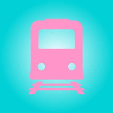 Tren simgesi. Metro erkek. Tren istasyonu işareti.