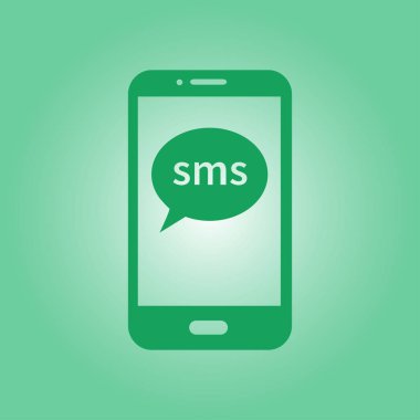 Akıllı telefon simgesinin vektör illüstrasyonu 