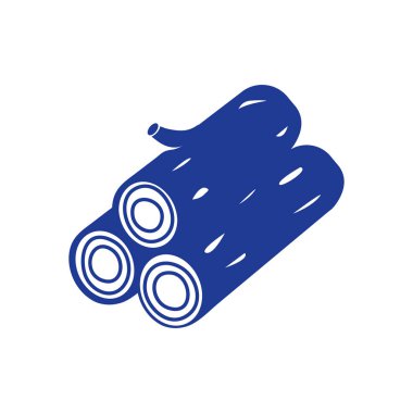 Ahşap simgesi. Tüm oduncu. Yenilenebilir kaynak erkek.