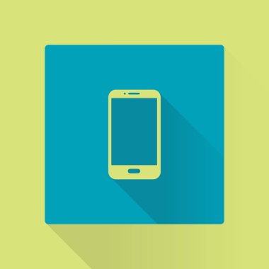 Akıllı telefon simgesinin vektör illüstrasyonu 