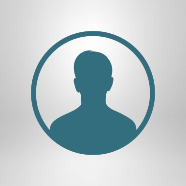 Kullanıcı simgesi simgesi. Kişi sembolü. İnsan avatarı. Düz stil. EPS 10.