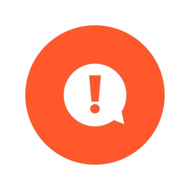  Ünlem işareti. Ünlem işareti. Tehlike uyarı sembolü. Düz tasarım stili. Vektör Eps 10.