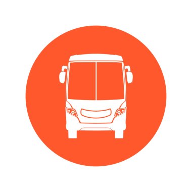 Otobüs simgesi. Schoolbus simbol.