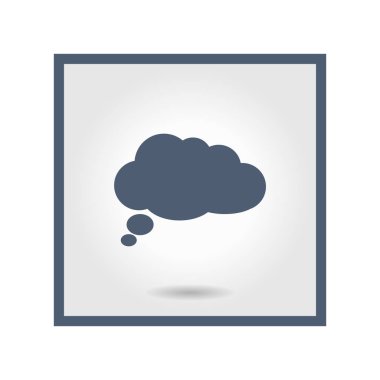 Düz Icon.Vector Eps 10 sohbet. 