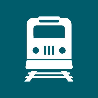 Tren simgesi. Metro erkek. Tren istasyonu işareti.