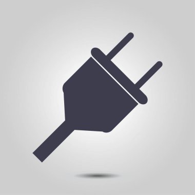 Vektör elektrik dolgu ağı düz simgesi.