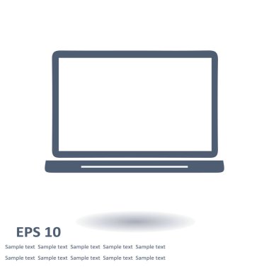 dizüstü bilgisayar kutsal kişilerin resmi, düz tasarım stili, vektör Eps 10, vektör çizim 