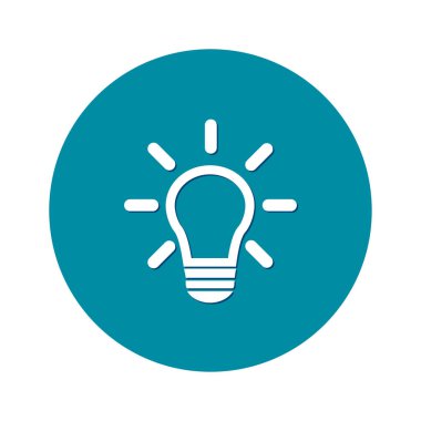 ışık lamba işareti simgesi. fikir sembolü.