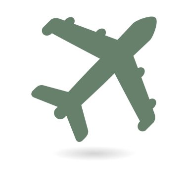 Uçak simgesi. Seyahat erkek. Alt yazıyı uçaktan uçak.