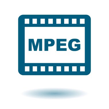 video simgesi. düz tasarım stili. vektör eps 10.