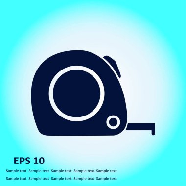  Mezura simgesi. Rulet inşaat erkek.